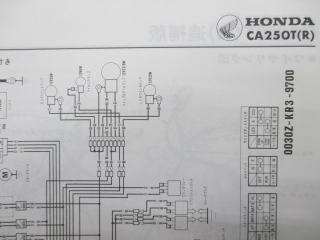 レブル サービスマニュアル ホンダ 正規 中古 バイク 整備書 配線図