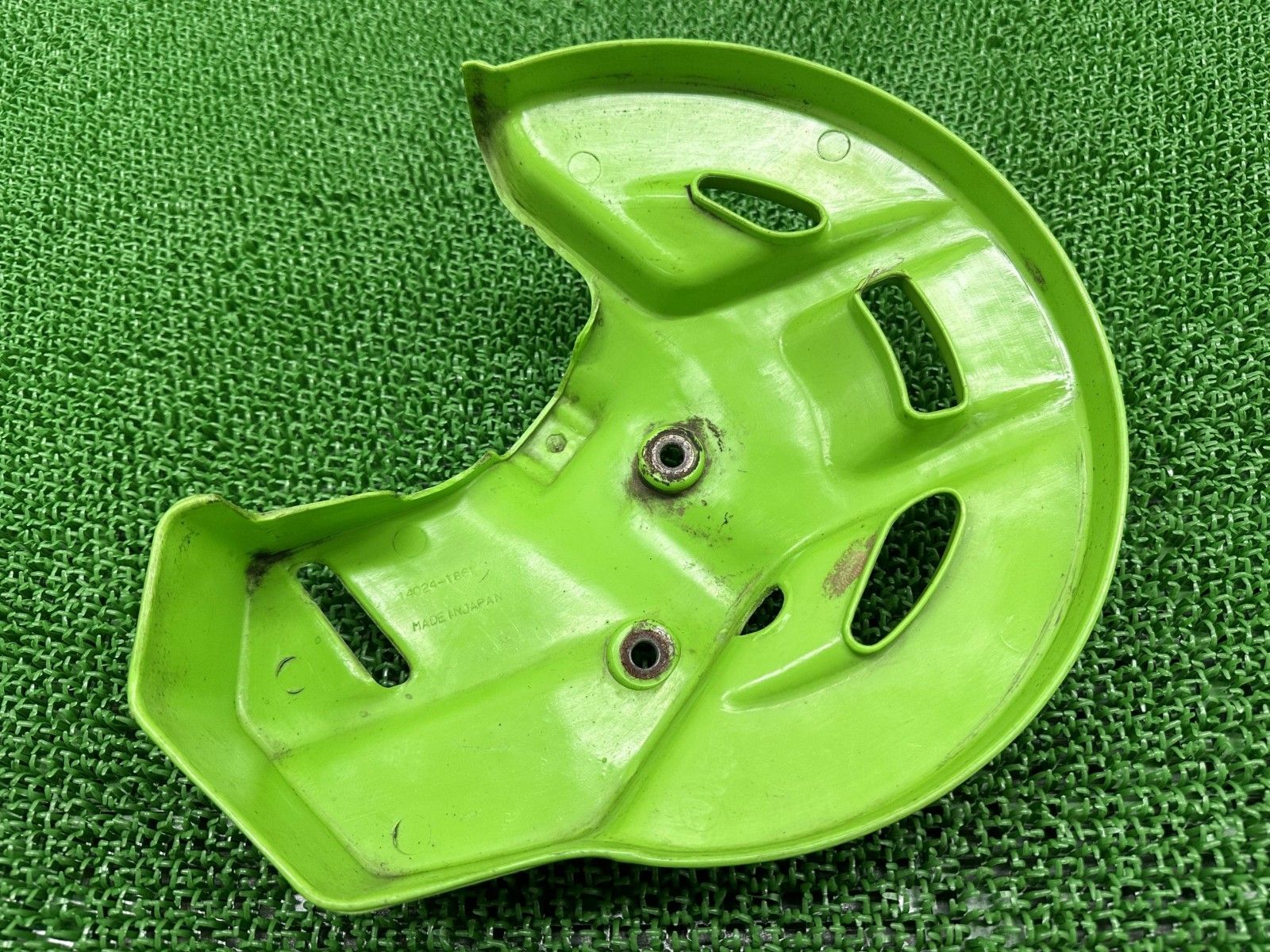 KDX125SR ブレーキディスクカバー 緑 14024-1861 カワサキ 純正 中古
