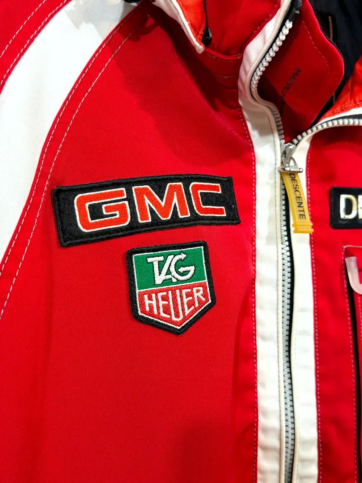 希少品✨DESCENTE スキーウェア　ジャケット　カナダモデル　スポンサー付き DESCENTE デサント ケナダ タグ・ホイヤー GMC スポン スキーウェア