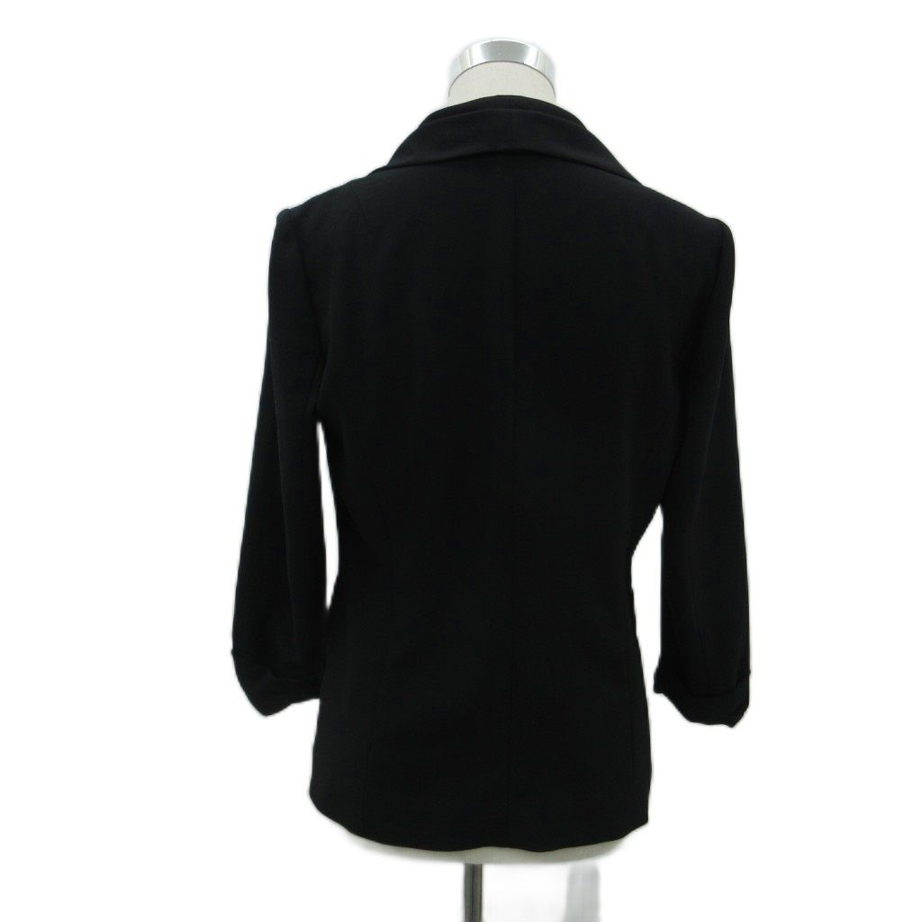 レリアン Leilian テーラードジャケット ミドル丈 シングルボタン 無地