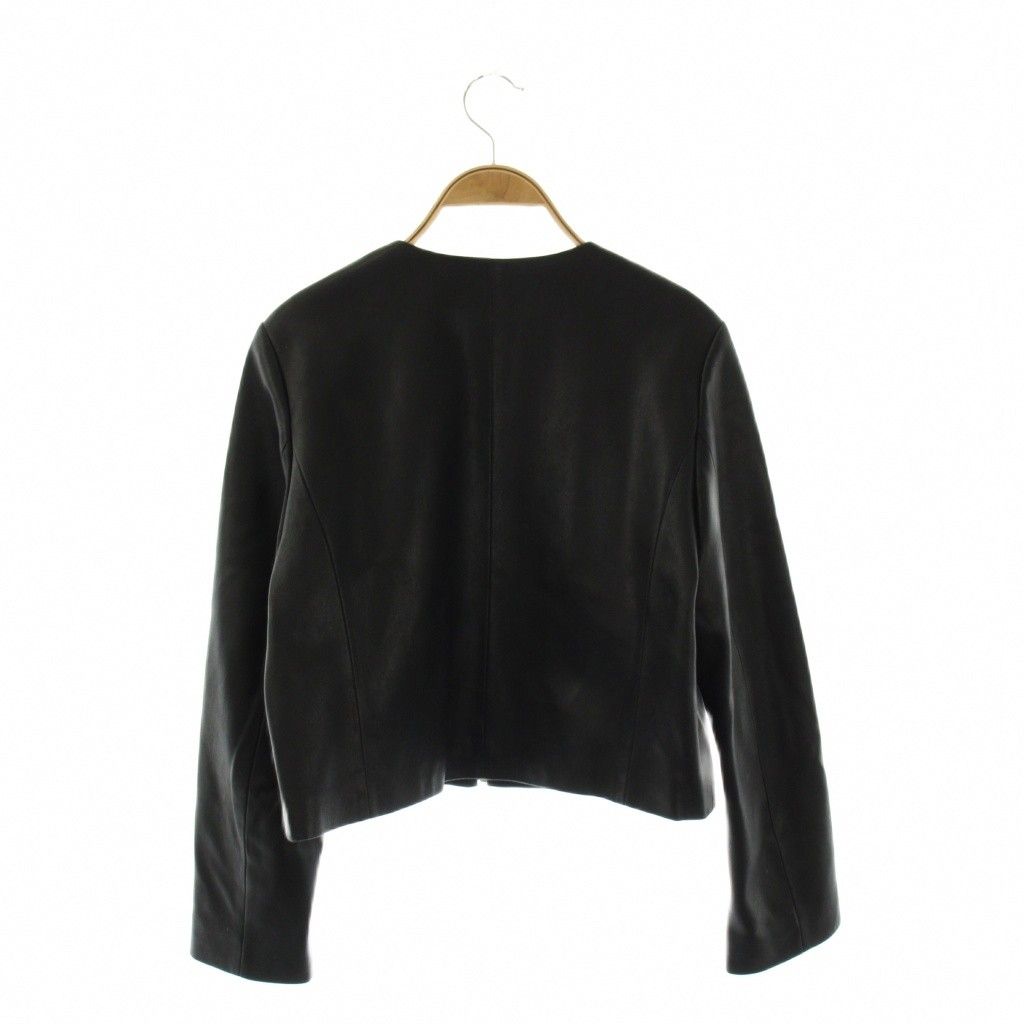 セルフォード CELFORD 23AW フェイクレザージャケット ノーカラー 36