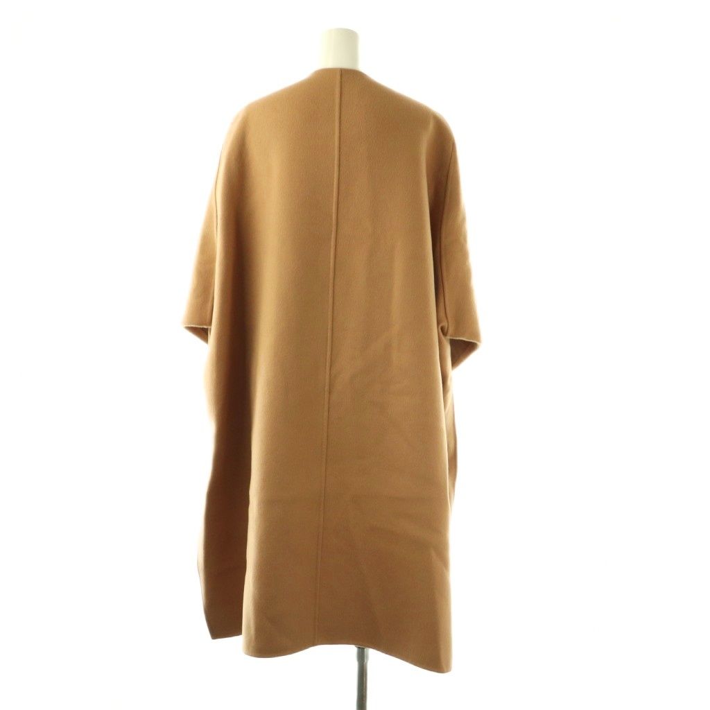 ドゥロワー Drawer リバーウールノーカラー七分袖コート アウター 36