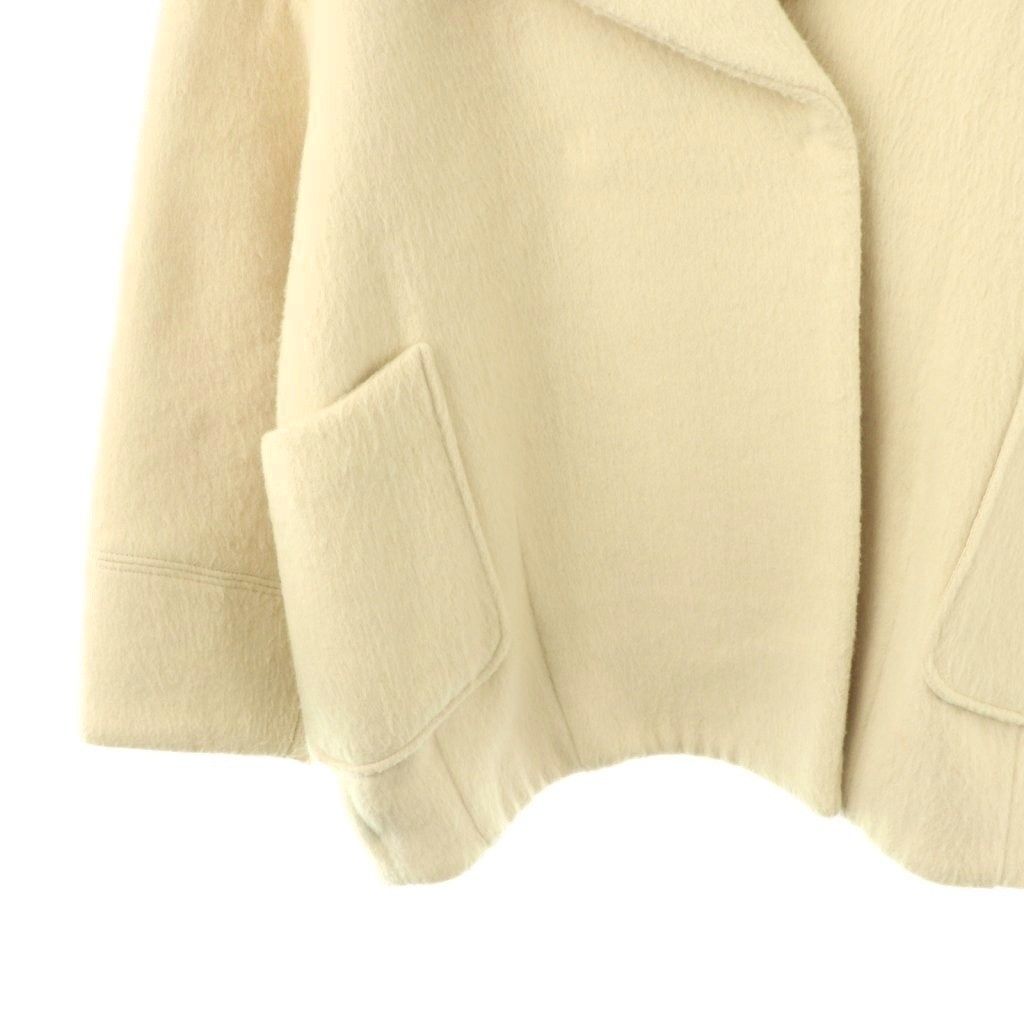 スナイデル SNIDEL ビッグカラーコクーンコート F アイボリー