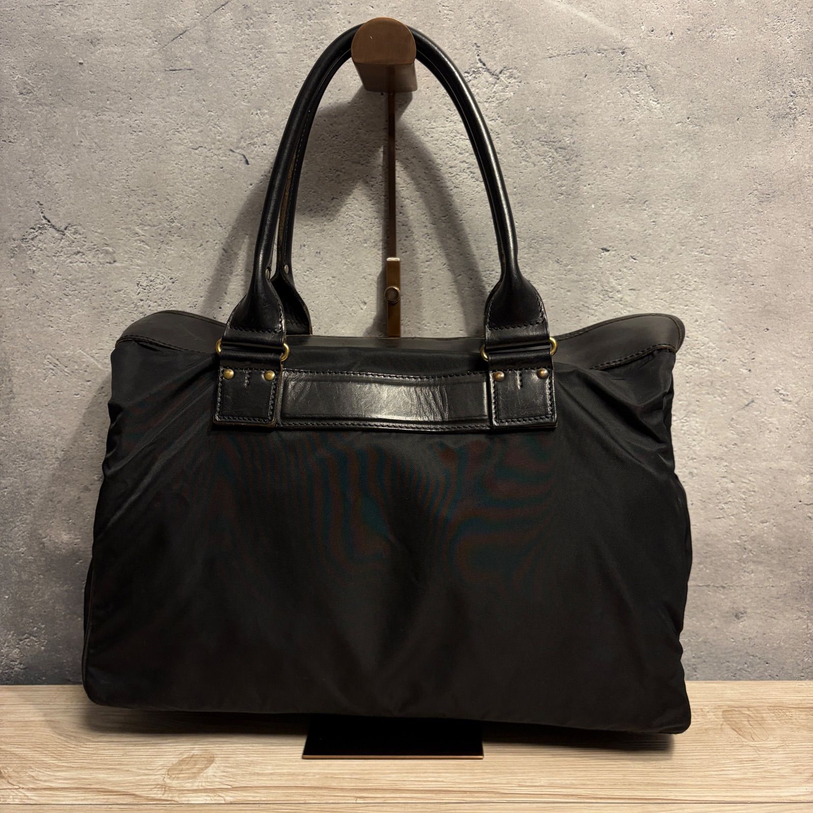 Felisi フェリージ 1828 ナイロン×レザー トートバッグ ブラック スレ