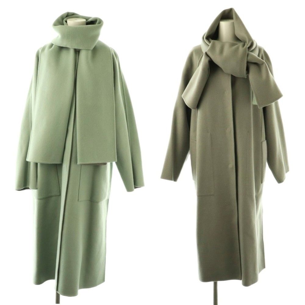 アドーア ADORE 2TONEリバーコート リバーシブル ノーカラー ストール