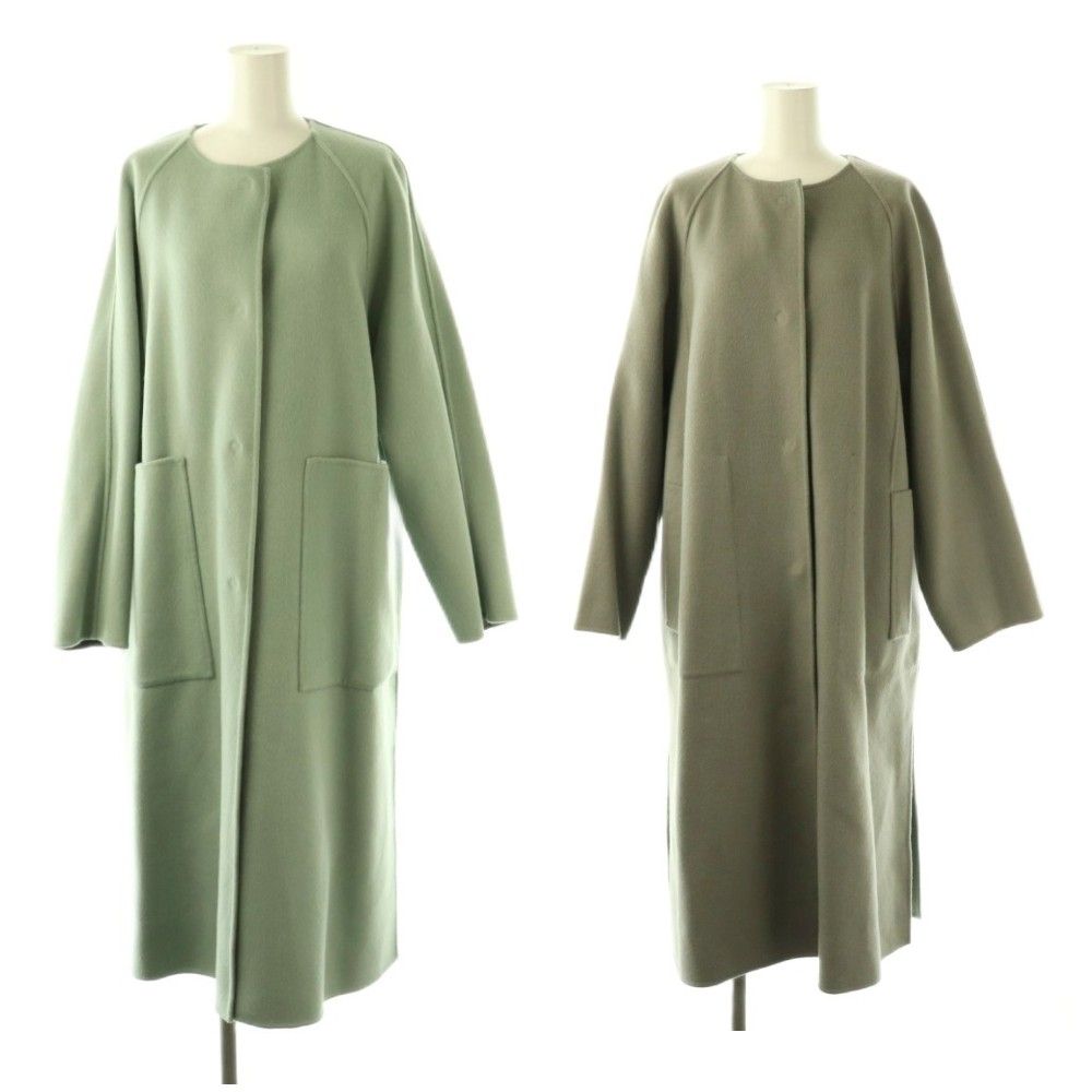 アドーア ADORE 2TONEリバーコート リバーシブル ノーカラー ストール