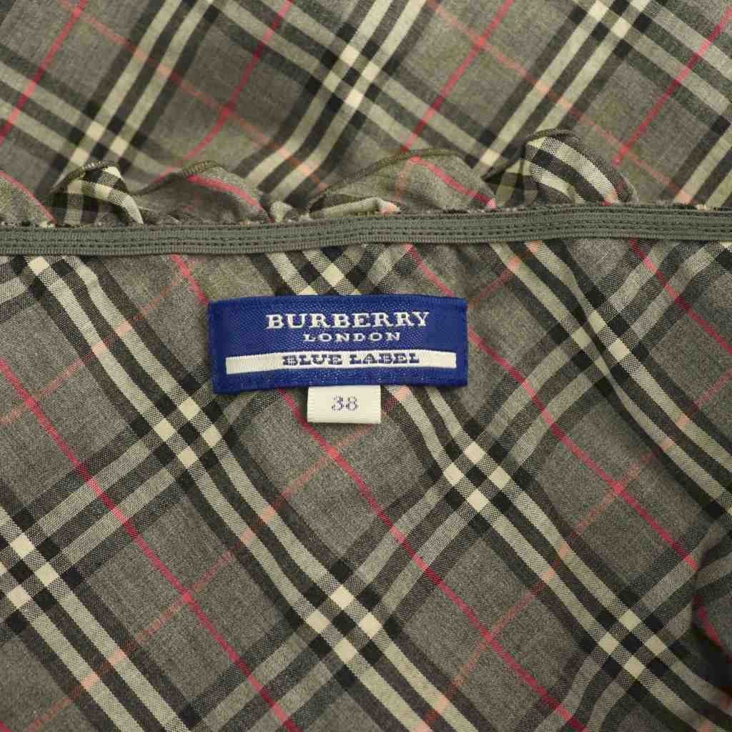 バーバリーブルーレーベル BURBERRY BLUE LABEL チェックフリル