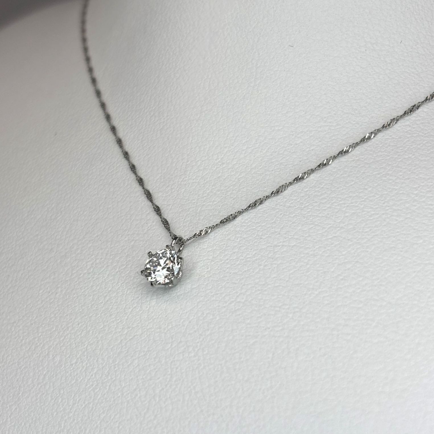ラボグロウンダイヤモンドペンダント 0.36ct Eカラー SI1クラス IGI 