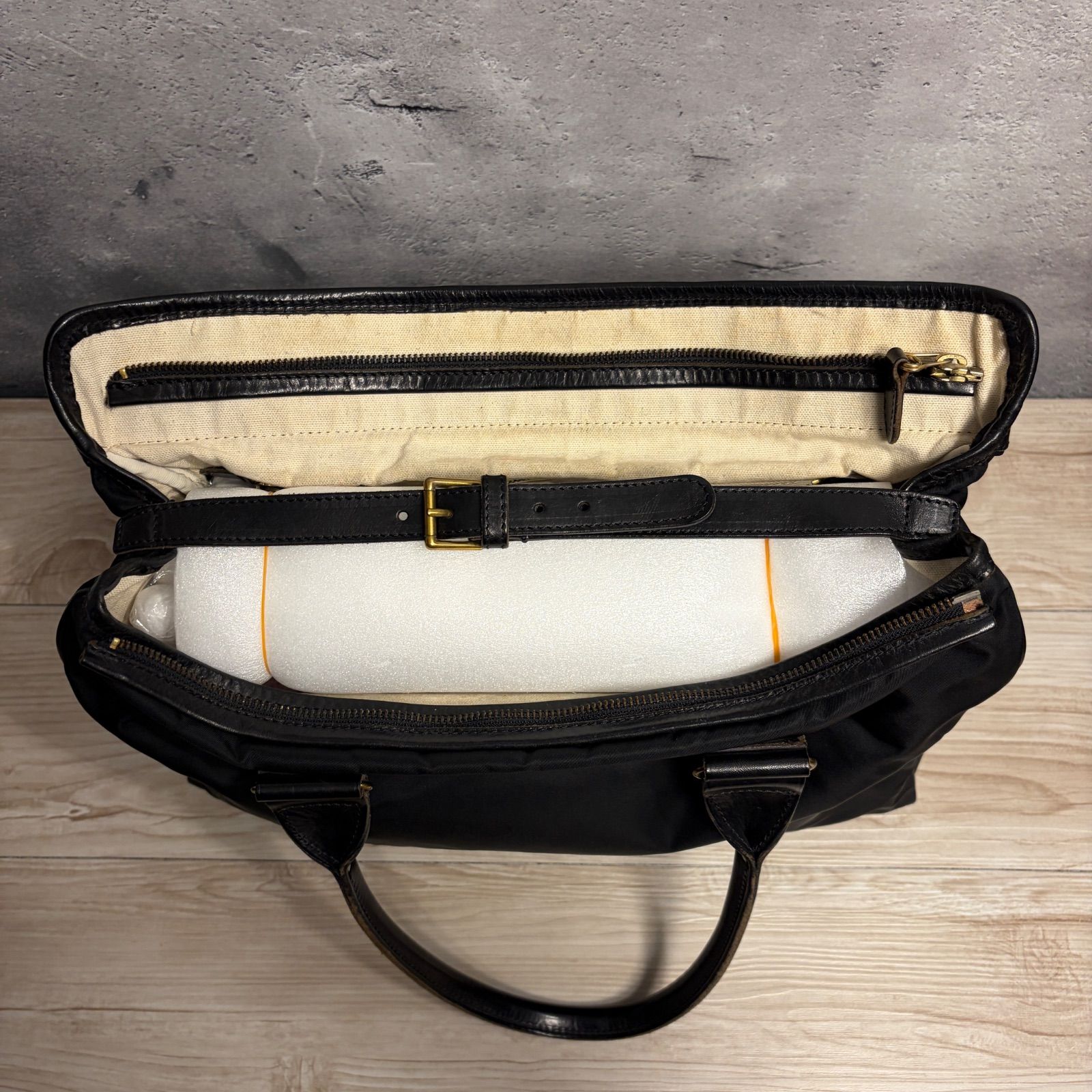 Felisi フェリージ 1828 ナイロン×レザー トートバッグ ブラック スレ 