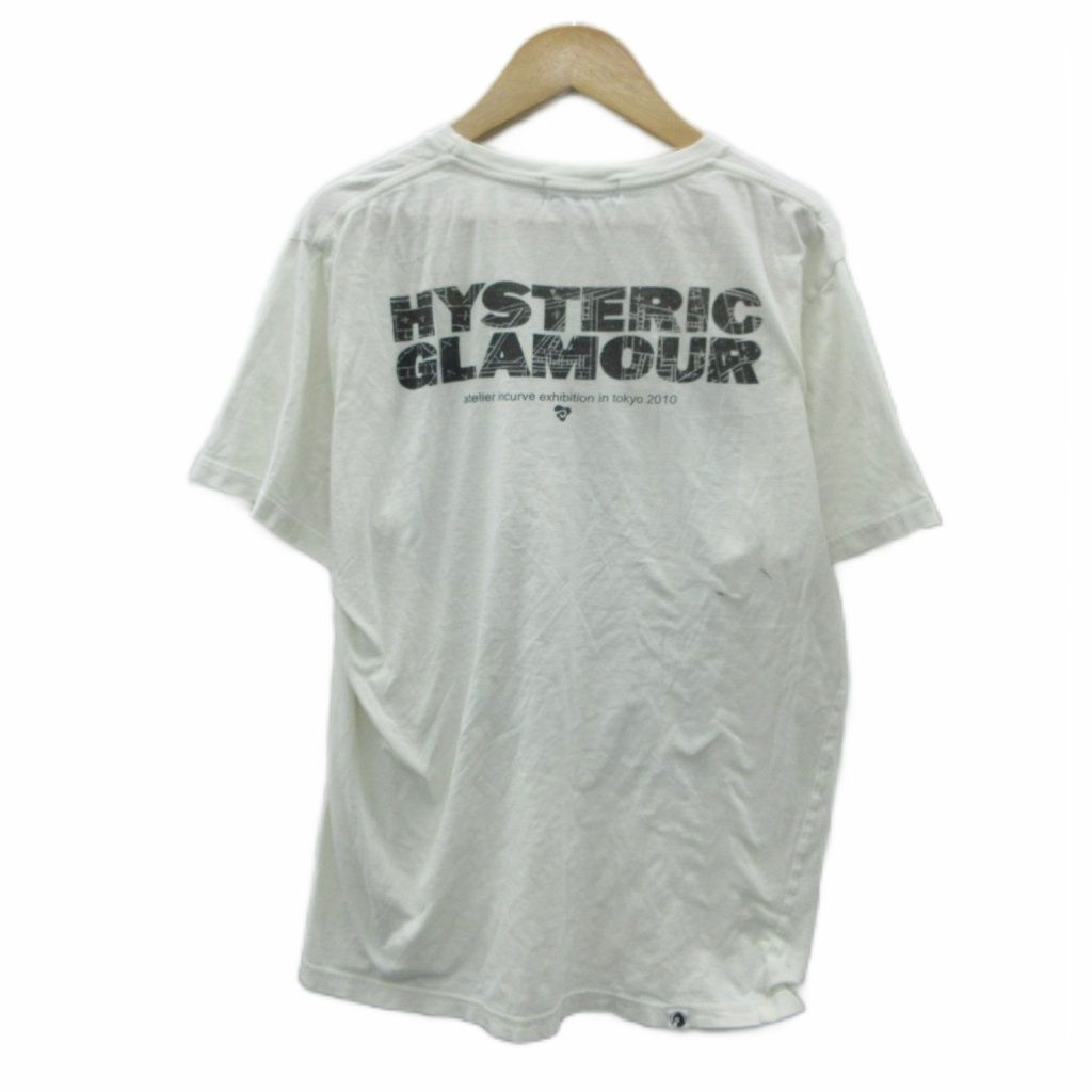 ヒステリックグラマー HYSTERIC GLAMOUR Tシャツ カットソー 半袖 M 白