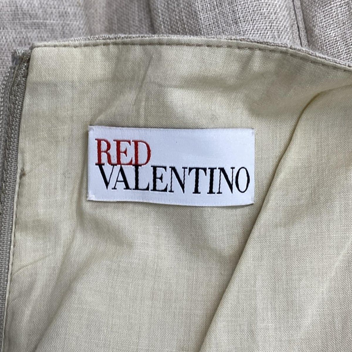 レッドバレンチノ ワンピース サイズ40 M レディース美品 - ベージュ