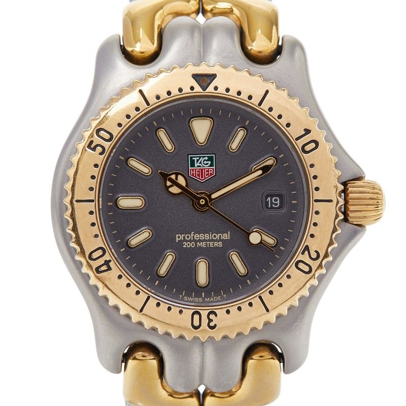 タグホイヤー プロフェッショナル S95.215 グレー ゴールド シルバー