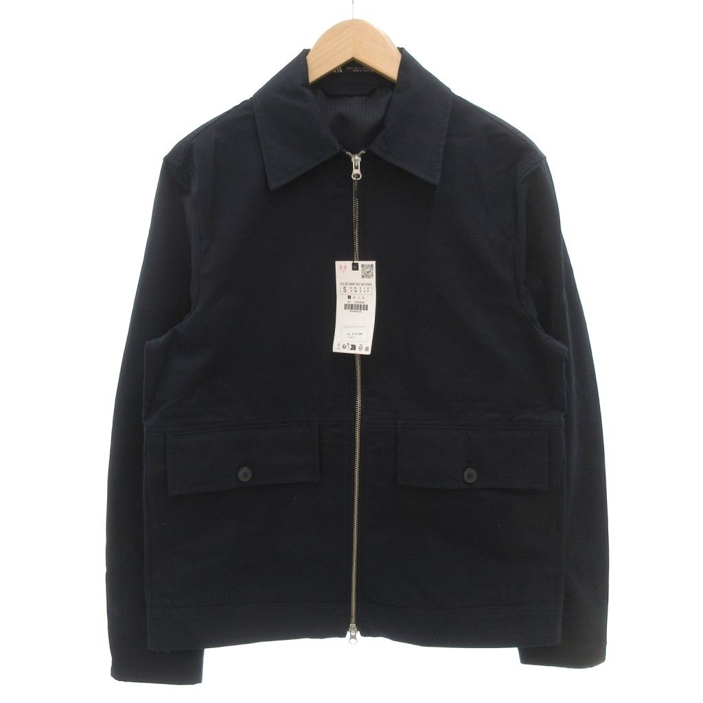 ザラ ZARA タグ付き ジップアップジャケット ブルゾン ビックポケット
