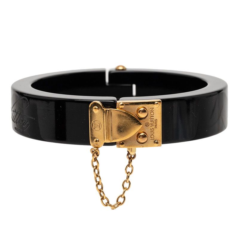 ルイ ヴィトン ロックミー バングル ブレスレット ブラック ゴールド