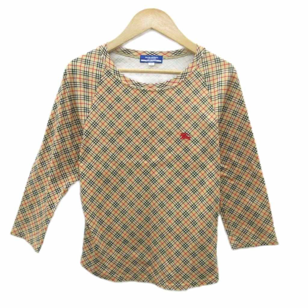 バーバリーブルーレーベル BURBERRY BLUE LABEL カットソー M ベージュ