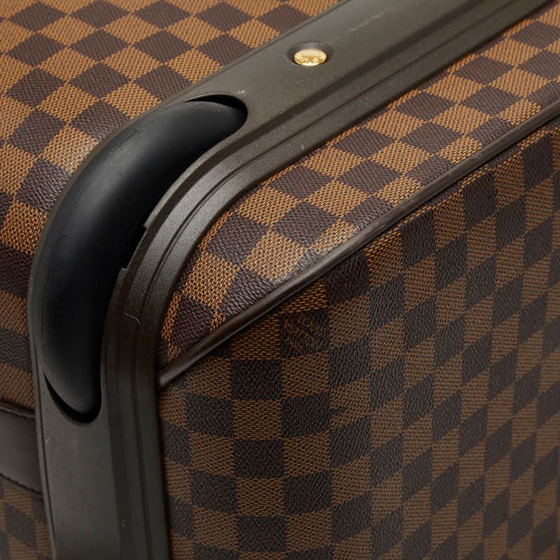 ルイ ヴィトン ダミエ ぺガス65 N23295 ブラウン PVC レザー