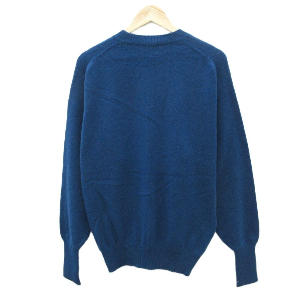 ダンヒル dunhill ニット セーター カシミヤ L 紺 ネイビー 無地