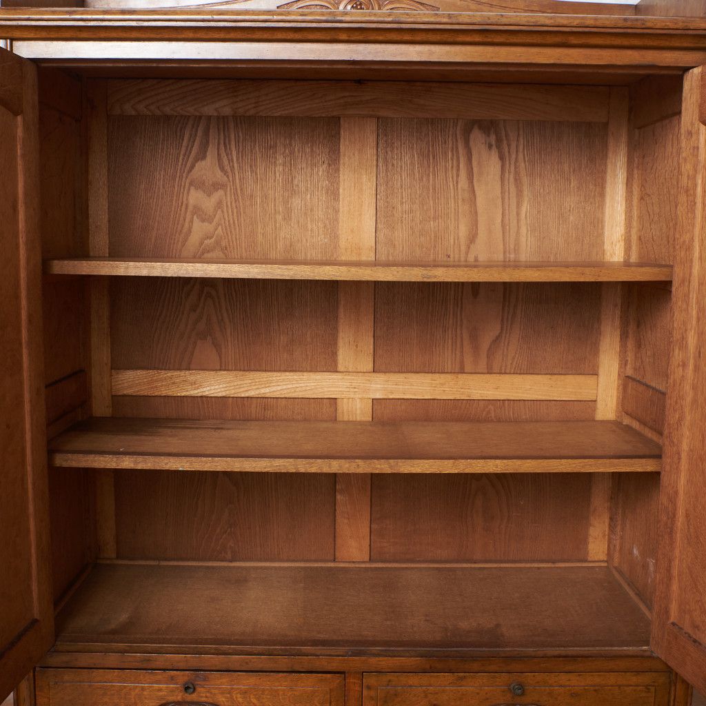 年代物 ブックケース 本棚 キャビネット オーク 飾り棚 洋館 ジャパン