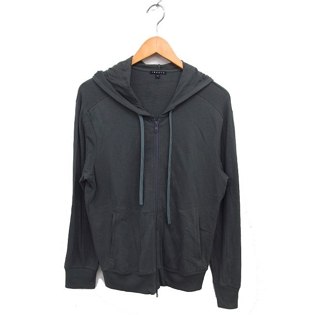 セオリー Theory ジップアップ パーカー リブ コットン混 無地 S
