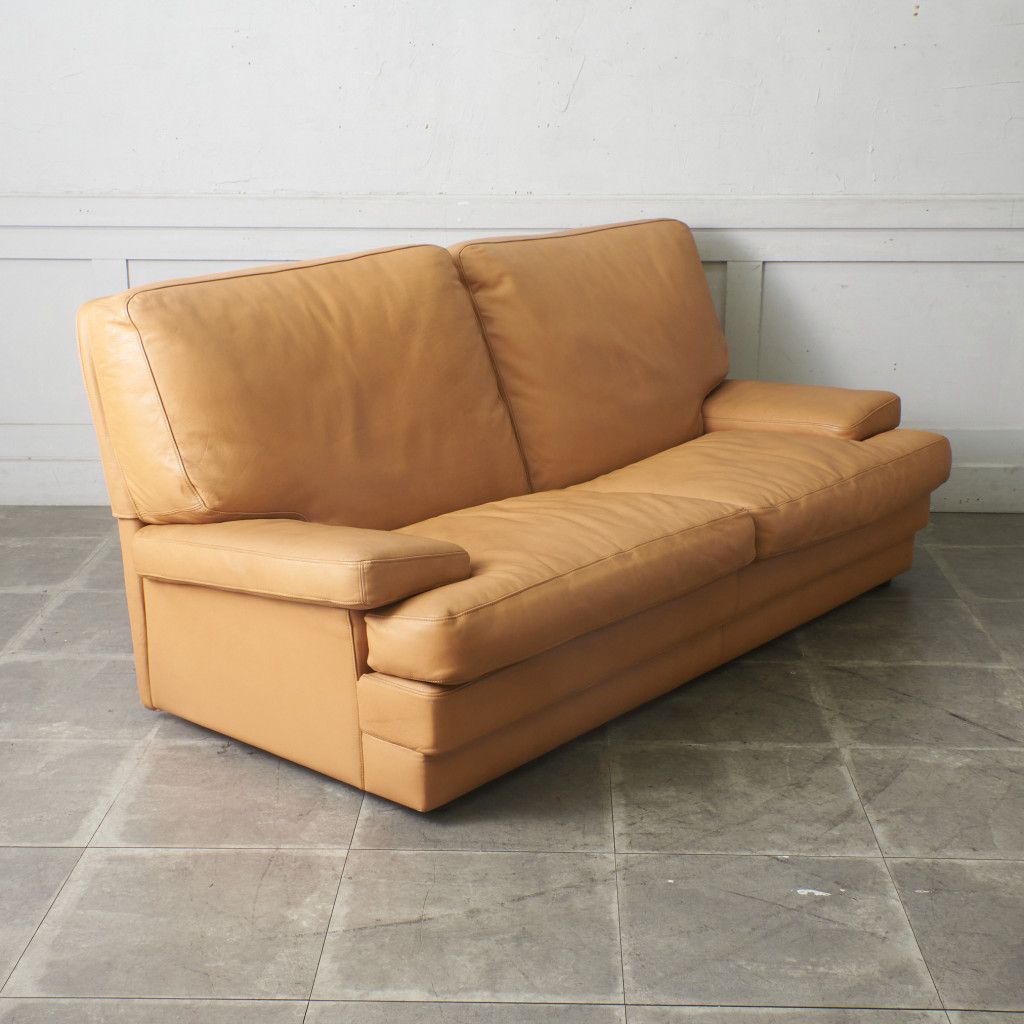 イタリア Salotti Rigoni 本革 ソファ 3人掛け トリプルソファ