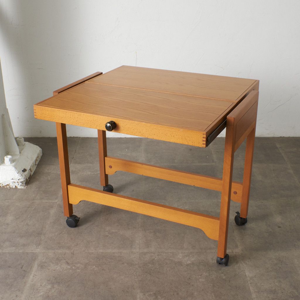 英国 ヴィンテージ ティートロリー 伸長式 拡張 サイドテーブル