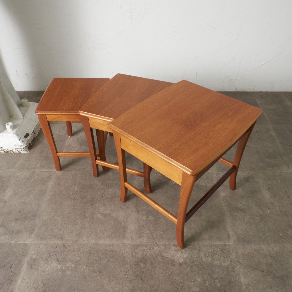 イギリス Sutcliffe ネストテーブル チーク ヴィンテージ ローテーブル