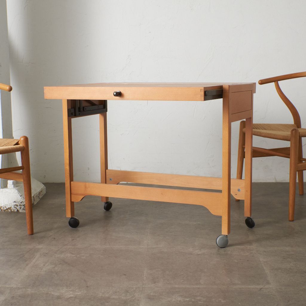 英国 ヴィンテージ ティートロリー 伸長式 拡張 サイドテーブル