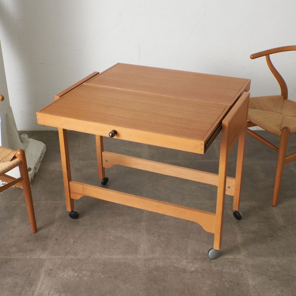 英国 ヴィンテージ ティートロリー 伸長式 拡張 サイドテーブル