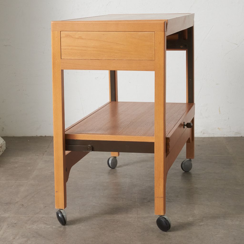 英国 ヴィンテージ ティートロリー 伸長式 拡張 サイドテーブル