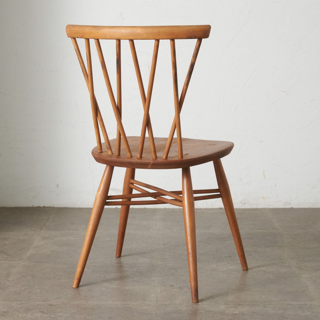 レア ercol ラティスドチェア アーコール 英国 ヴィンテージ クロス