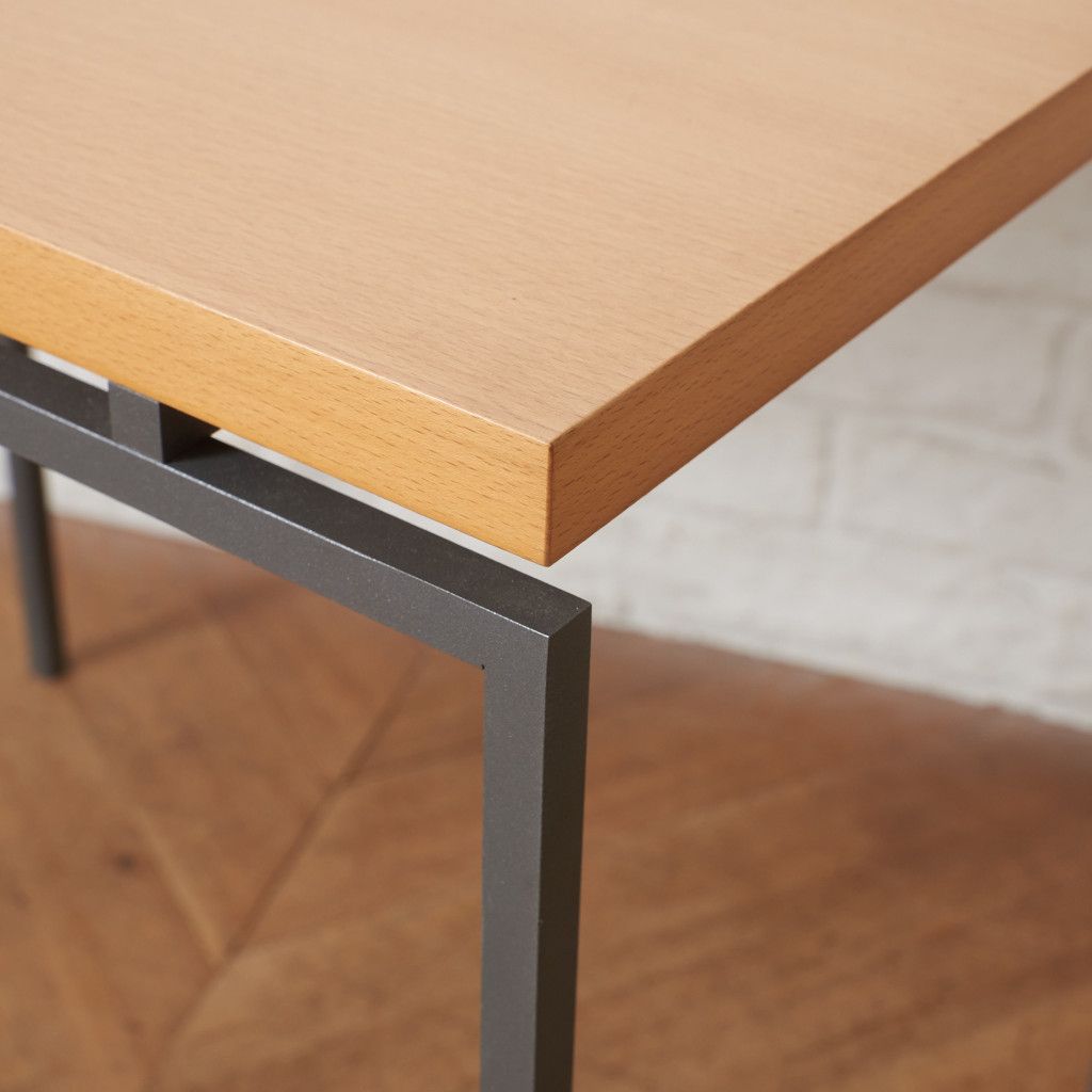 デンマーク製 ACTUS サイドテーブル FUR ビーチ 鉄脚 コーヒーテーブル