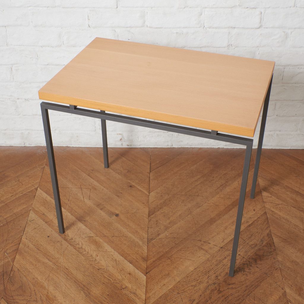 デンマーク製 ACTUS サイドテーブル FUR ビーチ 鉄脚 コーヒーテーブル