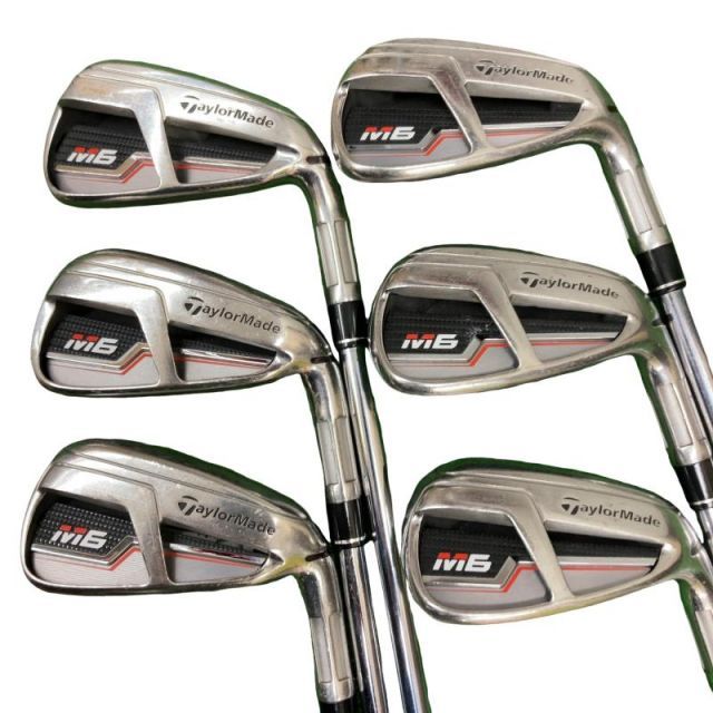 中古】 テーラーメイド M6 6S アイアンセット IR RE-AX 85 STEEL