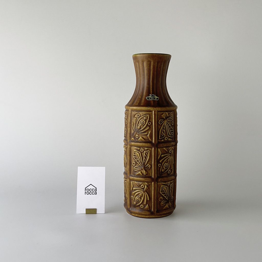 西ドイツ German Art Pottery ヴィンテージ フラワーベース Bay