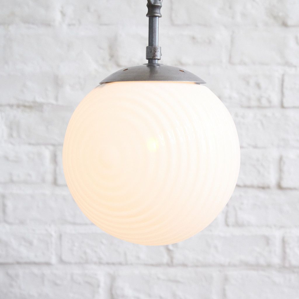 ヴィンテージ ガラス ペンダントライト 吊り照明 天井照明 ペンダント