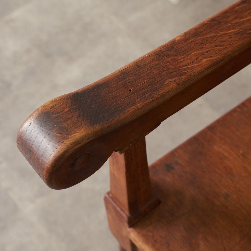 英国 アンティーク ブリティッシュオーク 無垢材 アームチェア