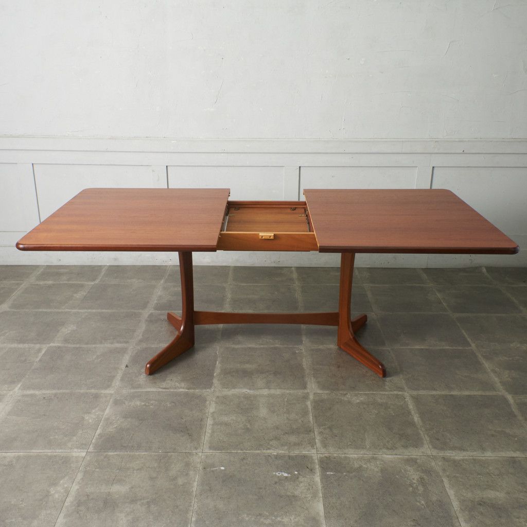 北欧 ヴィンテージ エクステンション テーブル 木製 チーク ダイニング