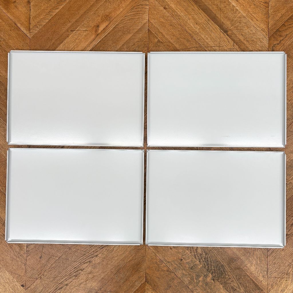 USM Haller ハラーシステム 純正 ホワイトパネル&ポール パーツ 部品 4枚セット USM ハラーシステム パネルライトグレー Fritz Haller 棚板