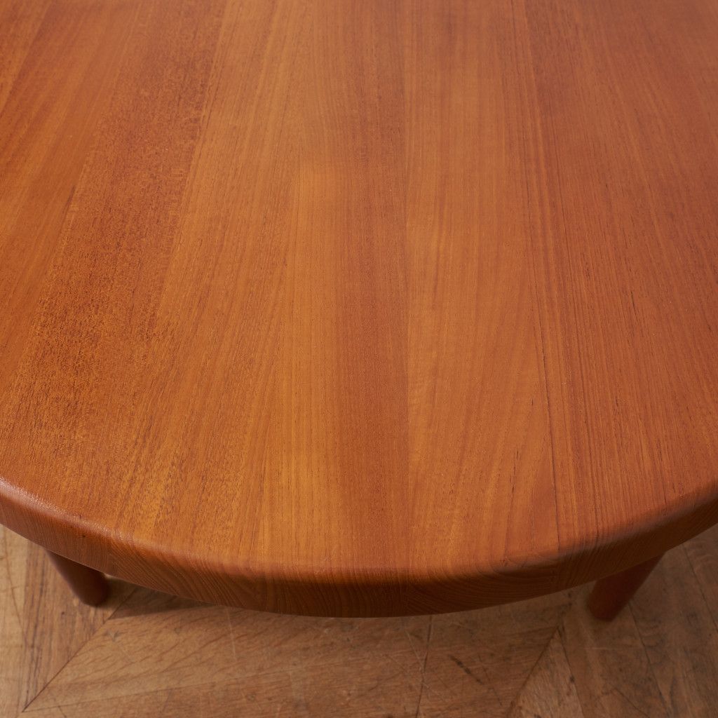デンマーク Niels Bach チーク 無垢材 ラウンド コーヒーテーブル 北欧