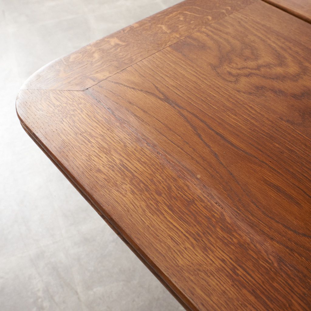 英国 アンティーク ドローリーフテーブル 伸長 オーク 木製