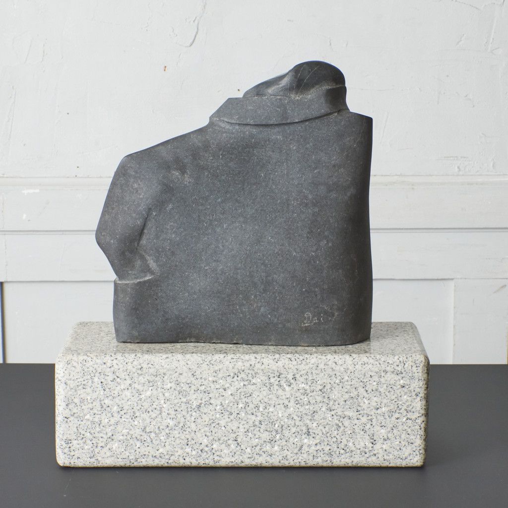 送料別売】作家物 石材 オブジェ 置物 モチーフ アート 作品 工芸品
