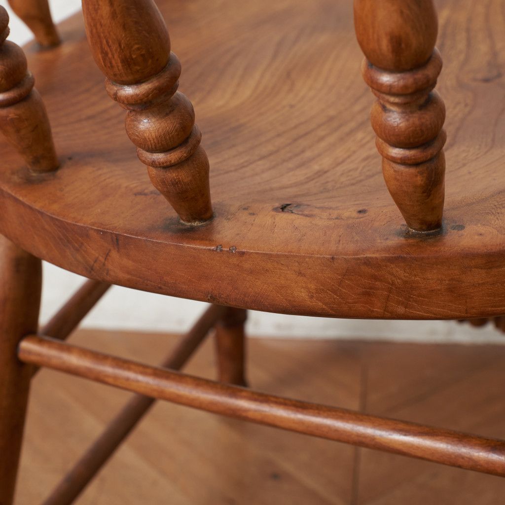 イギリスアンティークウィンザーチェア 曲げ木 古木 英国1930-1940年代