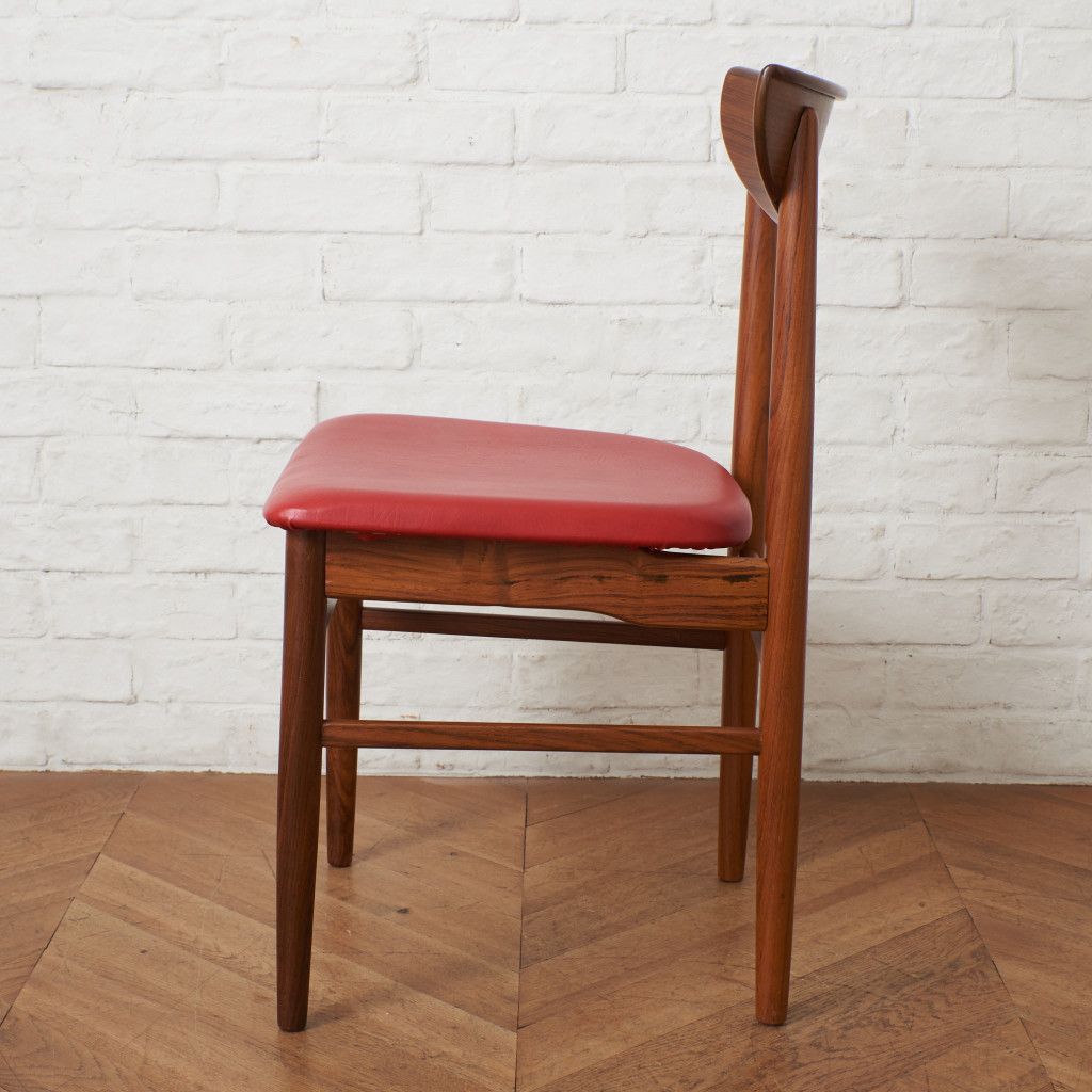 デンマーク Skovby ダイニングチェア 木製 ローズウッド 北欧