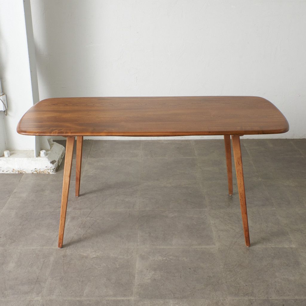 レア Ercol プランクテーブル エルム アーコール ダイニングテーブル