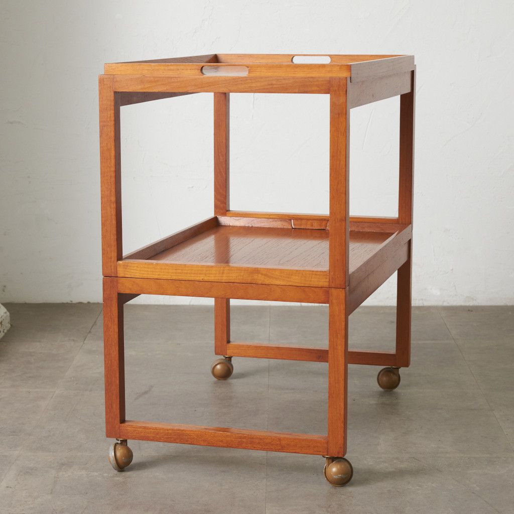 White&Newton 英国 ヴィンテージ キッチンワゴン トレイ 取り外し可