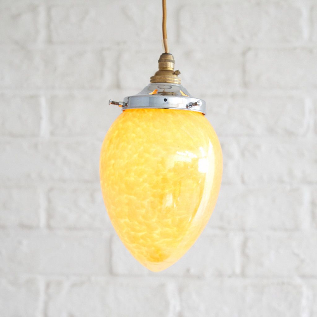 ヴィンテージ ガラス ペンダントライト 吊り照明 天井照明 ペンダント