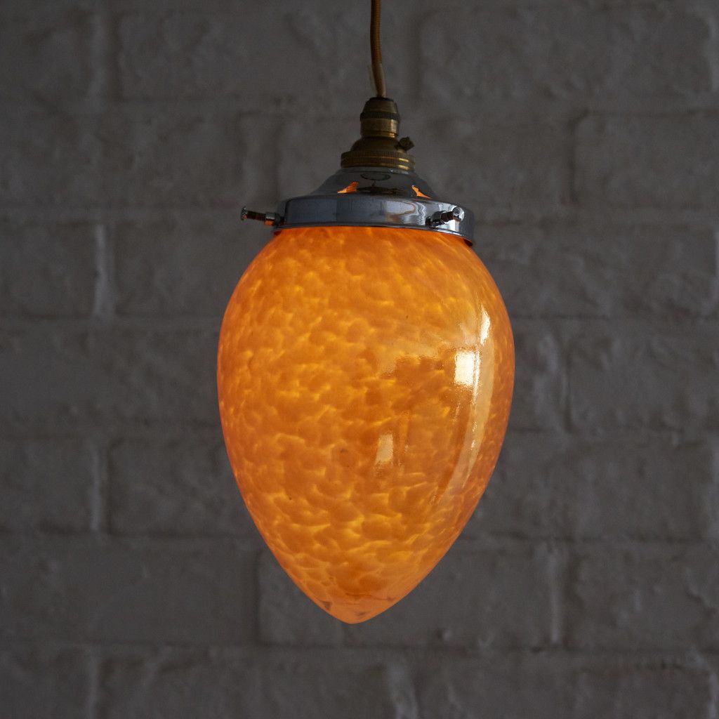 ヴィンテージ ガラス ペンダントライト 吊り照明 天井照明 ペンダント