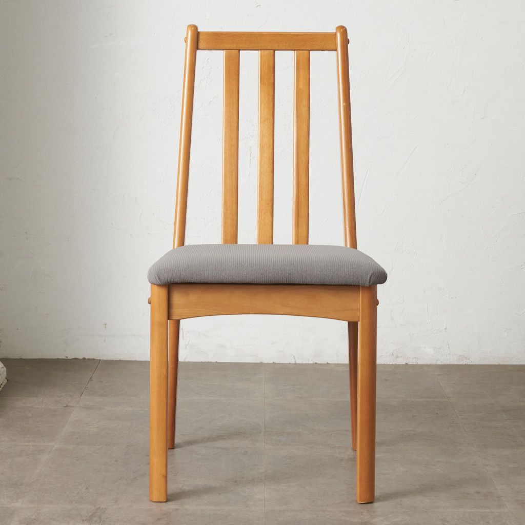 張替済 イギリス ヴィンテージ ダイニングチェア 木製 ビーチ 椅子