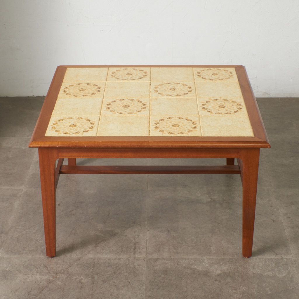 イギリス ヴィンテージ タイルトップ コーヒーテーブル ミッド