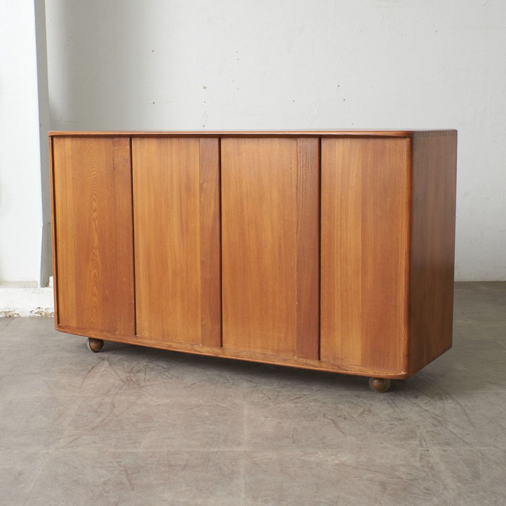 Ercol キャスター サイドボード 英国 ビンテージ アーコール 無垢材